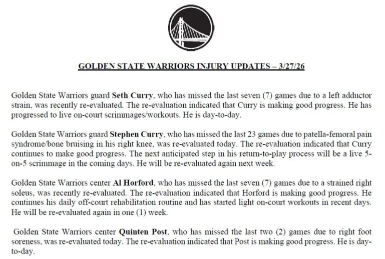 勇士伤情迎来关键节点：库里复出在望，对抗训练成转折信号