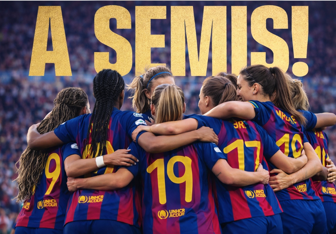 欧女冠赛场：巴萨女足火力全开，6球横扫皇马女足强势晋级